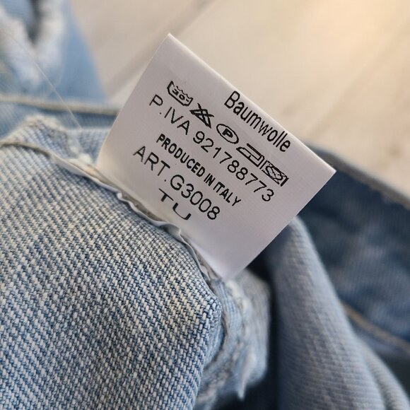 Milio Milano Italy Denim Vest Cut Off Sleeve Biker Trucker Grunge NEW XL Button - Picture 8 of 10